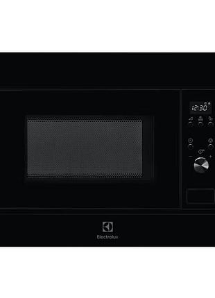 Микроволновая печь electrolux встроенная, 20л, электрон. управление, 700вт, дисплей, черный