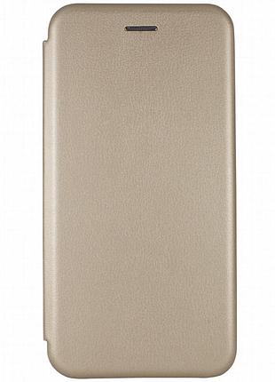 Кожаный чехол-книжка classy для xiaomi redmi note 8t золотой