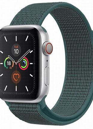 Ремешок nylon для apple watch 38/40/41/42mm(ser.10) зеленый / pine green