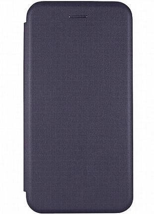 Кожаный чехол-книжка classy для xiaomi redmi note 10 pro / 10 pro max темно-синий