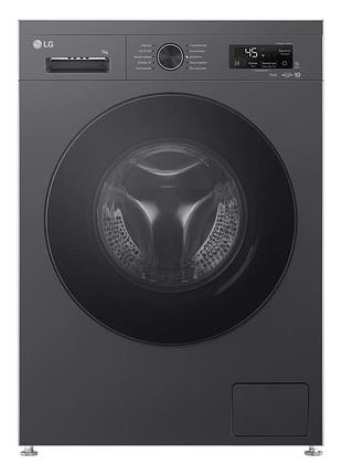 Пральна машина lg фронтальна, 7кг, 1200, a, 44см, дисплей, пара, інвертор, чорний