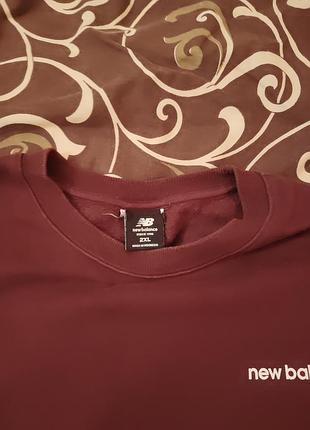 Кофта чоловіча new balance бордова 3