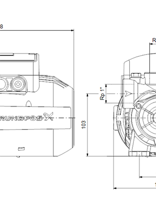 Grundfos pf 1-30 без бака 3