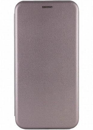 Кожаный чехол-книжка classy для infinix hot 60 pro+ серый