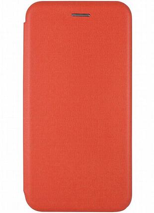 Кожаный чехол-книжка classy для motorola moto g72 красный