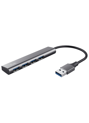 Usb-хаб trust halyx 4-port usb-a 3.2 grey