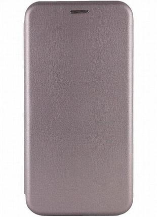 Кожаный чехол-книжка classy для xiaomi redmi a3 серый