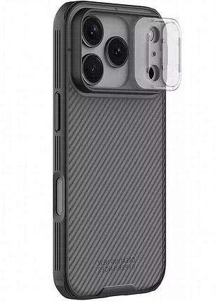 Карбонова накладка nillkin camshield pro для apple iphone 17 pro max / 18 pro max (6.9") transparent black