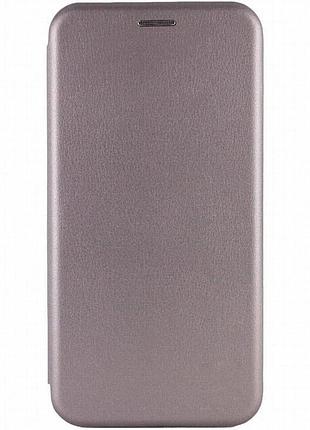 Кожаный чехол-книжка classy для xiaomi redmi note 9s / note 9 pro / note 9 pro max серый