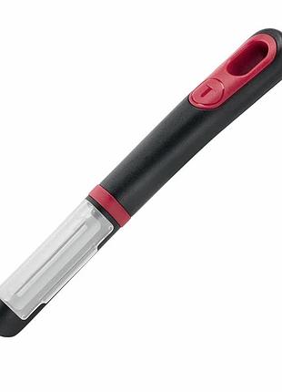 Овочечистка tefal ingenio+, нержавіюча сталь, пластик, червоно-чорний