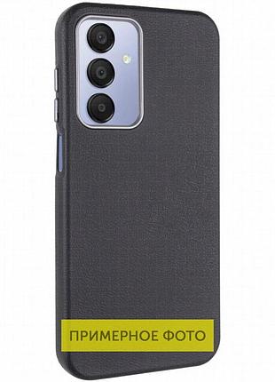 Кожаный чехол leather case metal buttons для xiaomi redmi a3 black