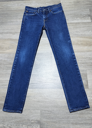 Мужские синие джинсы levis 511 , размер 31/34 .