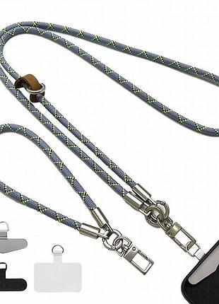 Набор шнурков 120см + 35см gray / yellow / black