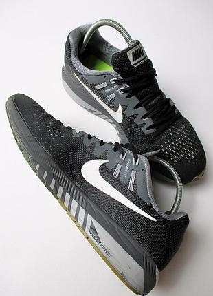 Кроссовки nike air - zoom structure 20 «black/white/cool grey» 2