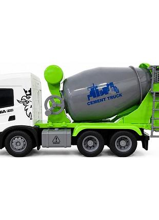 Автомодель серии big truck – бетономешалка scania (свет, звук)