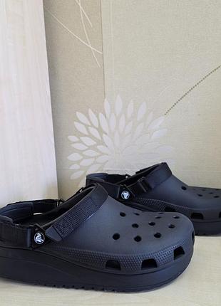 Чорні сабо крокси crocs classic hiker clog оригінал розмір 45