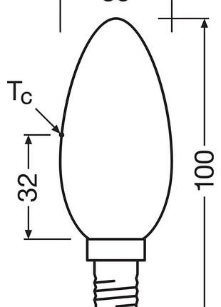 Лампа osram led e27 6.8вт 3000к 806лм в60 value 5