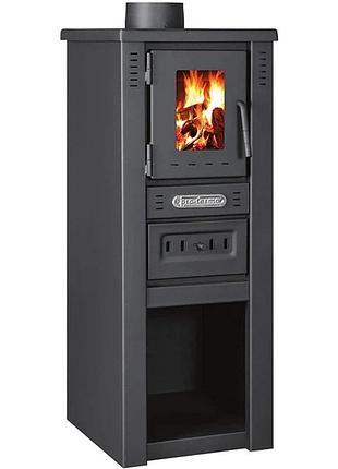 Печь стальная pro-termo lava basic glas (дверца стальные +стекло) 6.0 квт. (38кг./димоход 120мм./330x360x815мм./цвет antracit)