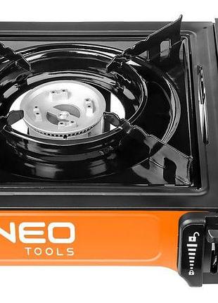 Плитка газовая портативная neo tools, 2.1квт, пьезораспал, 150г/ч, кейс