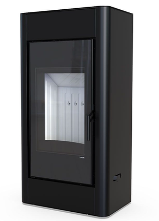 Печь-камин defro home solum black стальная (дверца металл+стекло, топкая керамика) 9квт вес 157кг ш600г400в1150м