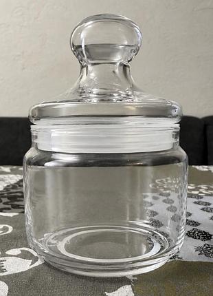 Цукорниця скляна