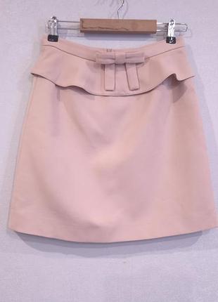 Оригинальная премиум юбка-мини red valentino с бантом, оригинал, размер it 38 / xs
