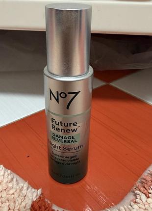 Ночная сыворотка для лица no7 future renew damage reversal night serum
