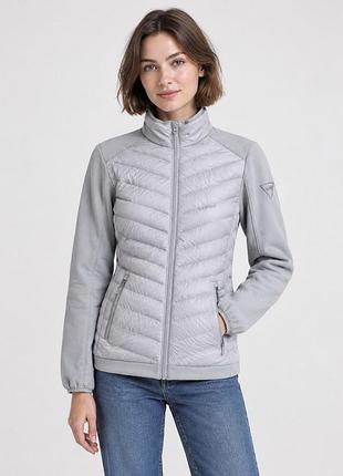 Женская комбинированная куртка-микропуховик wedze (decathlon), размер eu s
