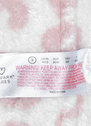 Теплый плюшевый халат primark велсофт р.s\m 2