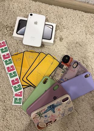 Телефон apple iphone xr б/у 64gb + чохли і скло