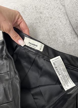 Юбка екошкіра pull&bear 3