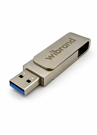 Портативний ssd wibrand wolf usb. gen. type-c/type-a read/write silver ( ) 3
