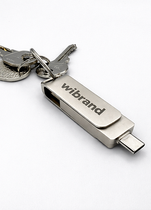 Портативний ssd wibrand wolf usb. gen. type-c/type-a read/write silver ( ) 7