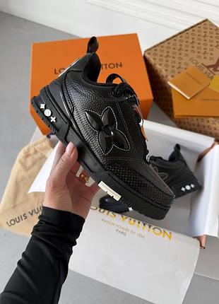 Skate sneaker oversized flower black