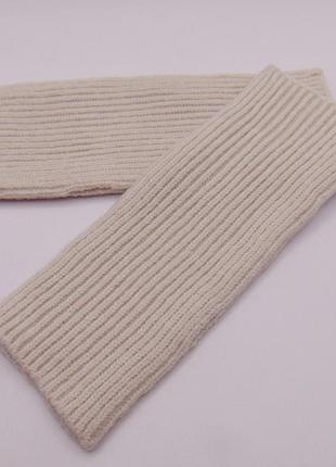 Мітенки в рубчик one size бежеві anjela 2253
