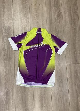 L-м| велоджерсі scott racing / велофутболка / джерсі scott racing cycling jersey