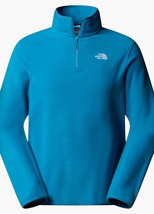Кофта чоловіча the north face glacier fleece 1/4-zip blue nf0a8d0qbom зірка вліска вліс тнф фейс