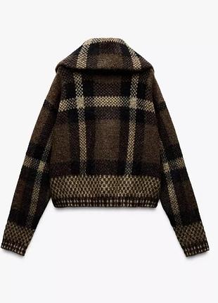 Вязаный бомбер zara 5