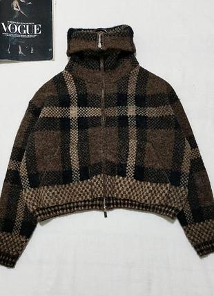 Вязаный бомбер zara 7