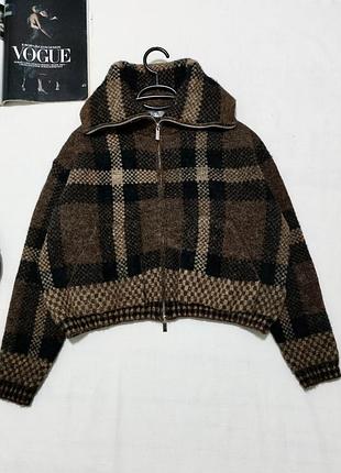 Вязаный бомбер zara 6