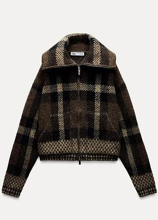 Вязаный бомбер zara 4