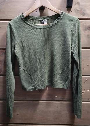 Светр жіночий h&m тонкий оливковий