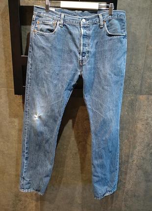 Чоловічі джинси levi's levis premium 501 w36 l32 великий розмір