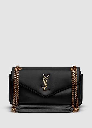 💎 saint laurent calypso in plunged lambskin black 25 х 14 х 7 см