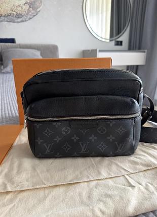 Сумка чоловіча louis vuitton чорна
