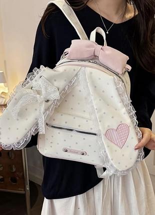 🎒 чарівний рюкзак у стилі "лоліта" з кролячими вушками