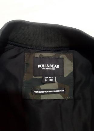 Куртка чоловіча pull&bear бомбер камуфляж 2