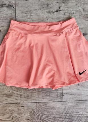 Тенісна спідниця nike персикового кольору