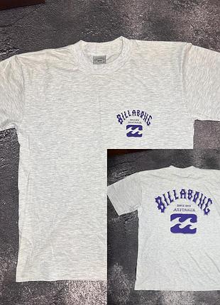 Футболка чоловіча billabong сіра з принтом