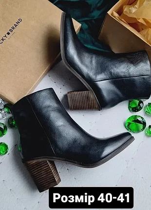 Lucky brand оригінал шкіряні чорні черевики ботильйони